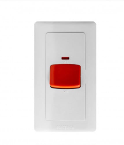 طفاي مكيف 7*14 عريض 45A باللون الابيض ELECTRICA