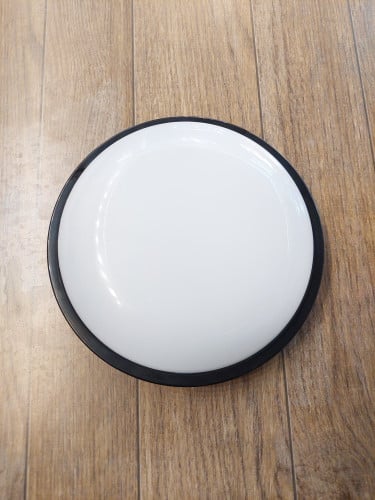 لطش خارجي مدور اسود بنور أصفر  20w