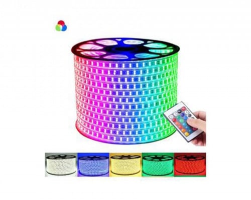 إنارة LED مخفي  RGB  ملون 50 متر