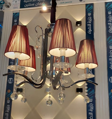 ثرياء 5لمبة موديل تركي طربوش احمرE14