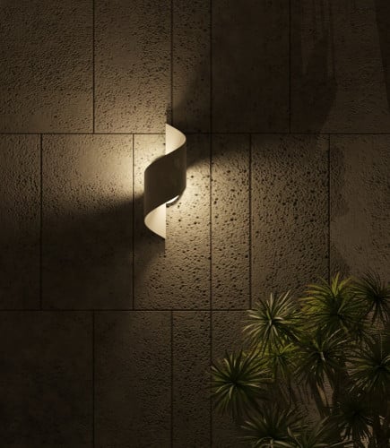 انارة خارجي اتجاهين حلزوني 14 وات بنور اصفر k3000