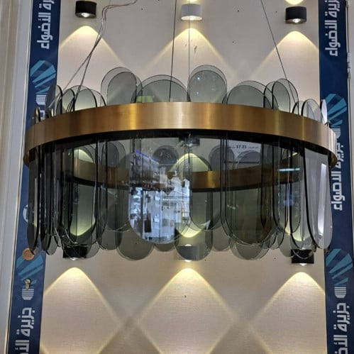 ثريا كرستال LED ب3 اللوان سموك