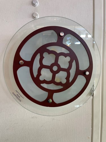 ثرياء لطش مدور كبير بني E27