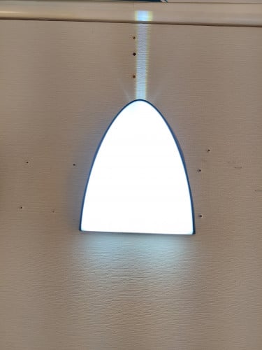 إنارة بصمة LED جداري خارجي k6000  باللون الابيض20w+1