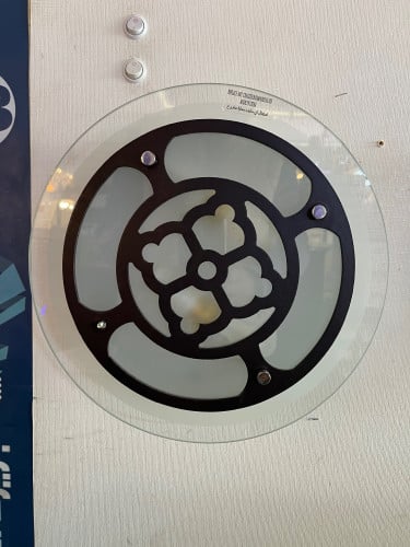 ثرياء لطش  مدور كبير  اسود E27