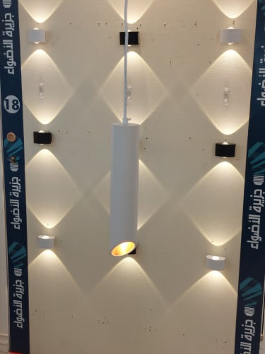 علاقي اسطواني ابيض ذهبي GU10