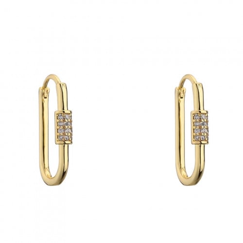 حلق ذهبي زركون