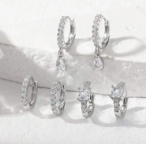 حلق مجموعة 3 ازواج