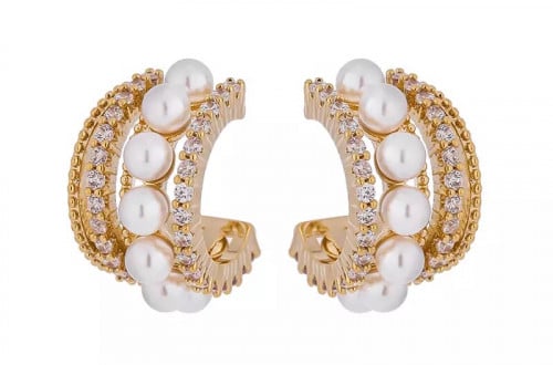 حلق لؤلؤ وزركون