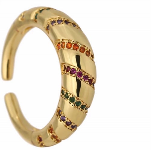 خاتم زركون ملون