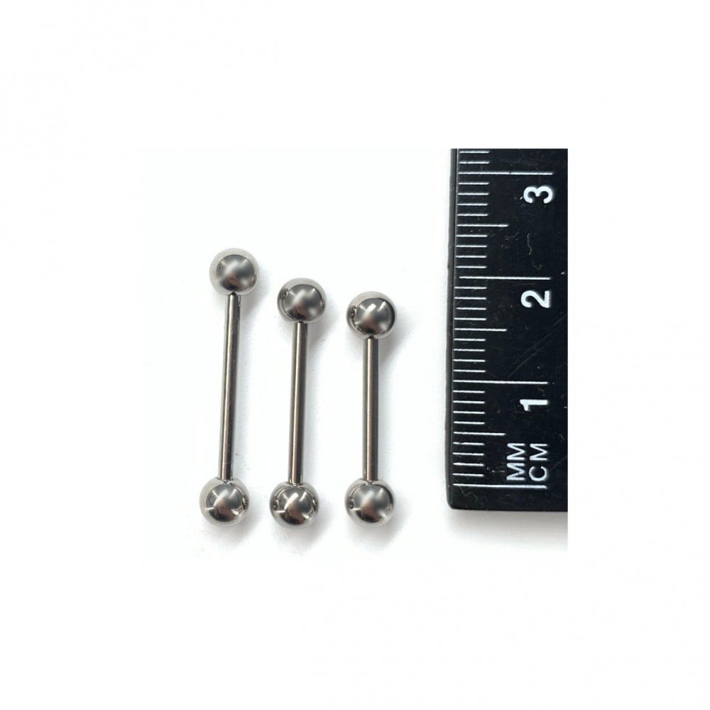14g Titanium Straight Barbell