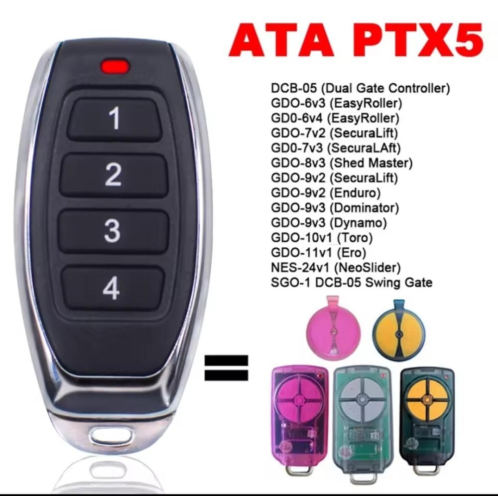 ريموت باب الكراج موديل PTX5 v1-v2