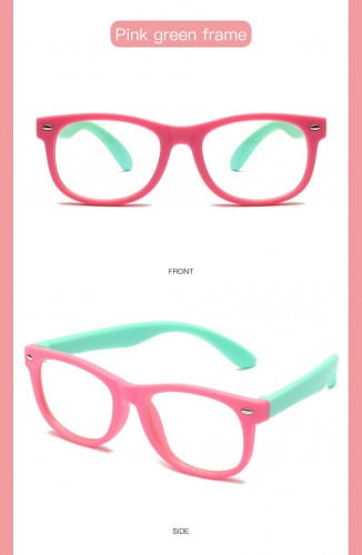 إطار نظارة طبية للاطفال إطار وردي+أخضر pink+ Green...