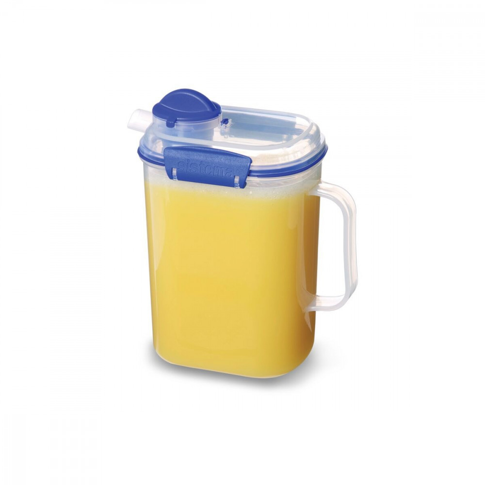 2L Sistema Juice Pitcher-Jug - Blue, Food Storage & Canisters