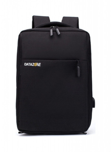 حقيبة ظهر بمنفذ شحن USB مناسبة للسفر أسود