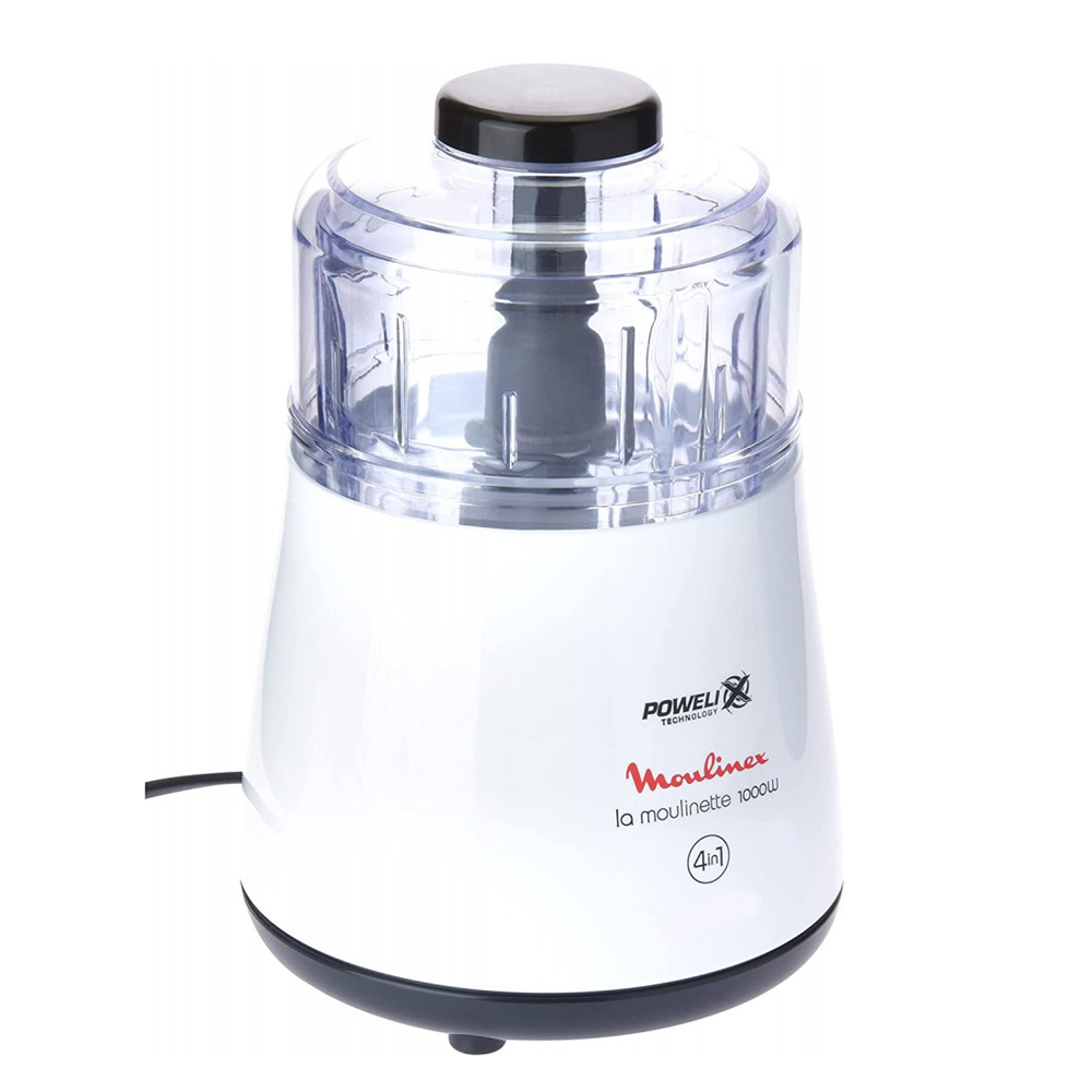 Moulinex La Moulinette Chopper 4 in 1, 500ml Bowl, 1000W, White DPA144 Moulinex Chopper Blue Mart | The best products at the lowest prices