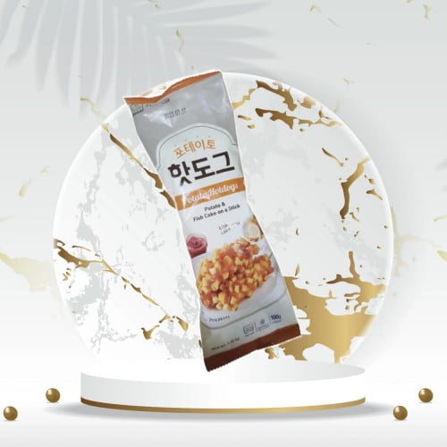 كورن البطاطس مع كعك السمك