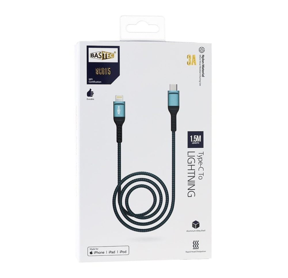 كابل شحن  ايفون - تايب سي BAS TEC