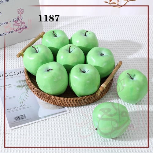 تفاح اخضر صناعي 12 حبة