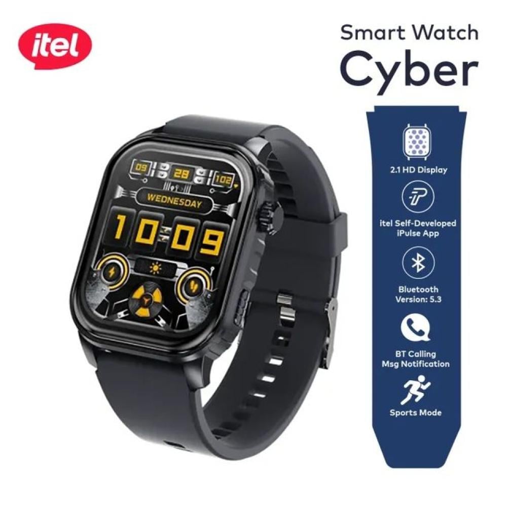 ساعة ايتل - itel الذكية ISW-021 بشاشة 2.01 بوصة HD – تصميم Cyber أنيق وأداء قوي