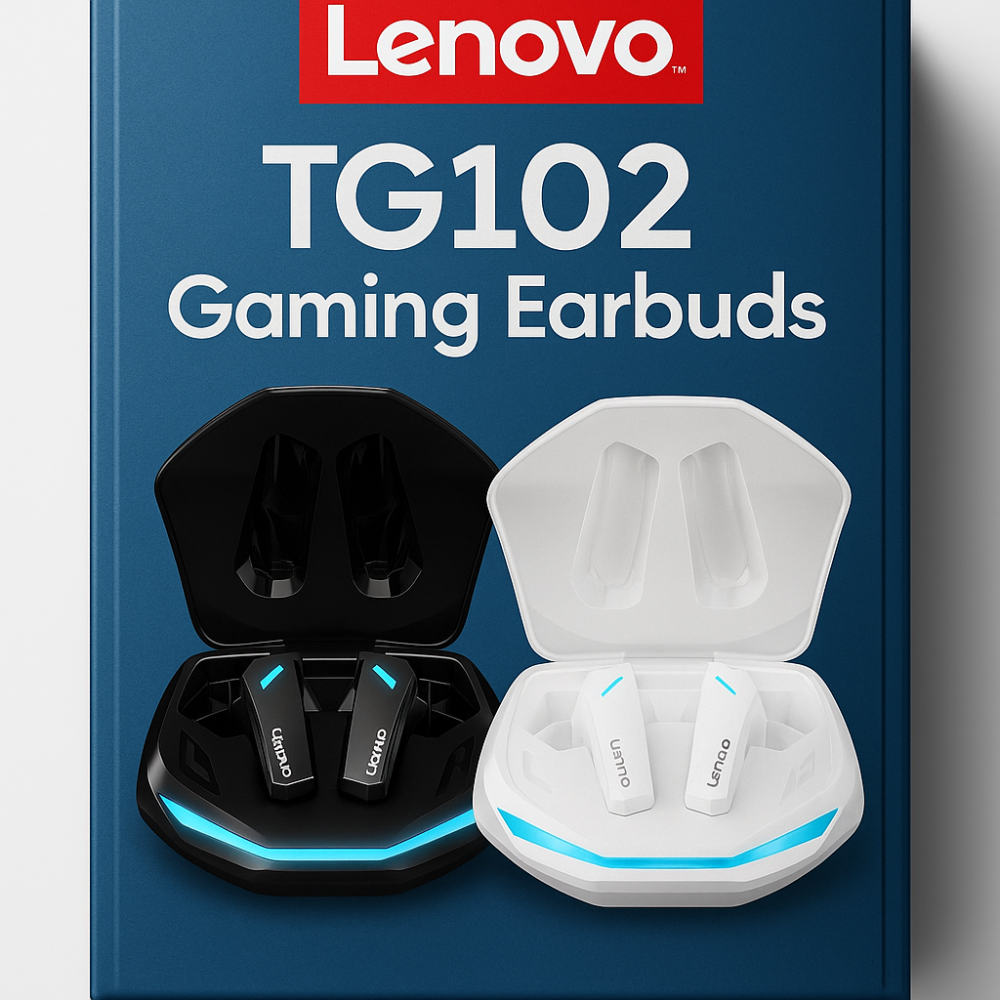 تجربة سماعة Lenovo TG102 اللاسلكية للألعاب – صوت احترافي بإضاءة RGB