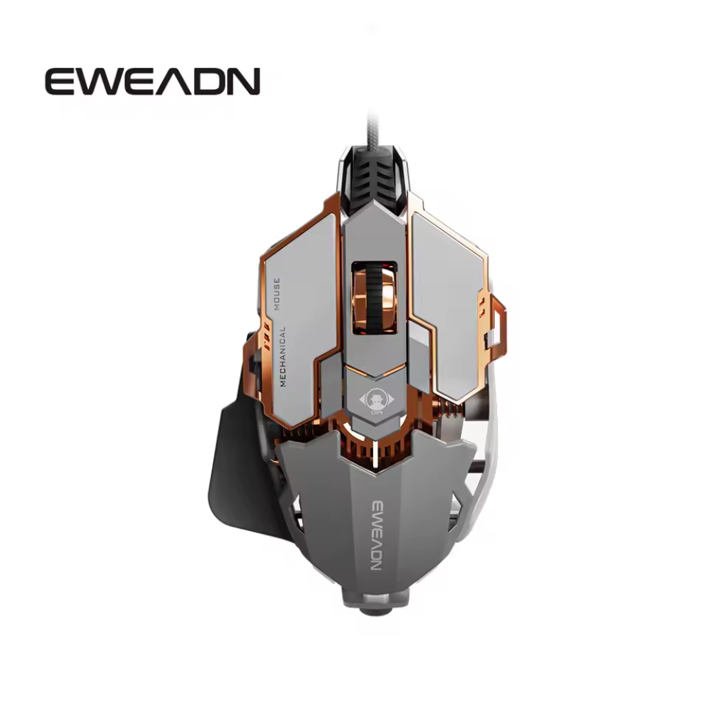 ماوس العاب EWEADN G5 سلكي رمادي RGB مع صوت DPI قابل للتعديل