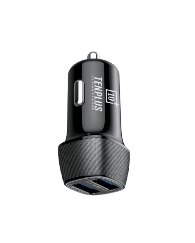 TEN PLUS - شاحن سيارة 17W ومنفذين USB