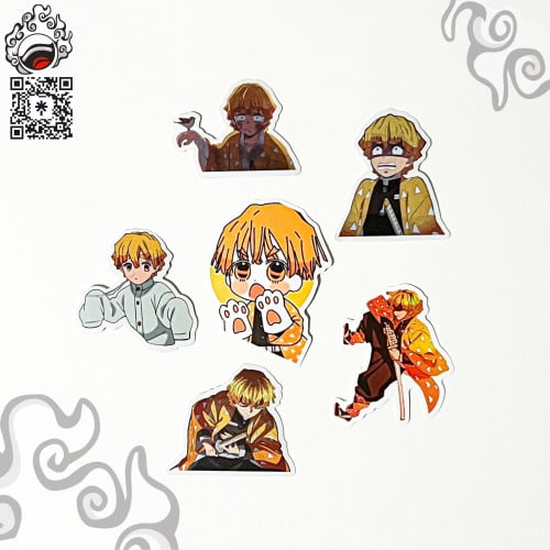 ستيكرات انمي ديمون سلاير - مجموعة زينيتسو