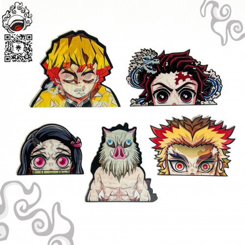 ستيكرات ثلاثية الابعاد - ديمون سلاير (تانجيرو /زينيتسو /اينوسكي /نيزوكو /رينجوكو) اختار الشكل