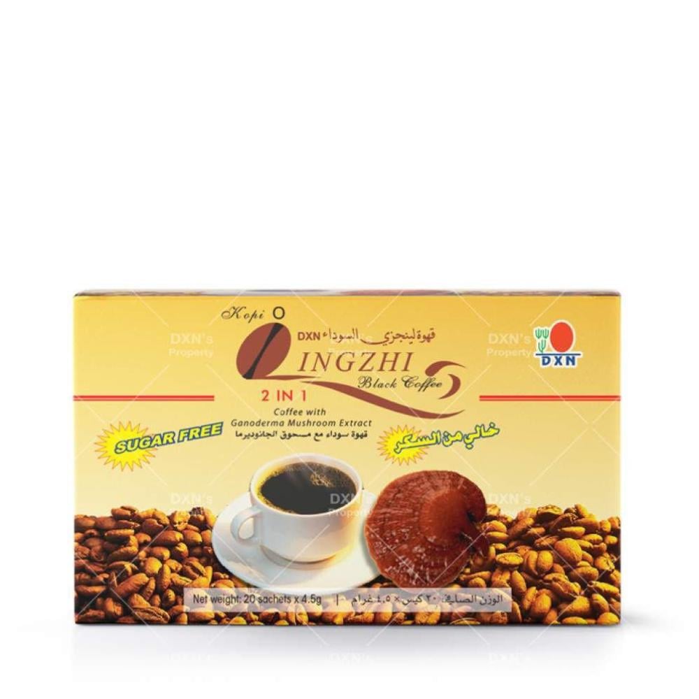 لينجزي قهوة سوداء ٢ في ١