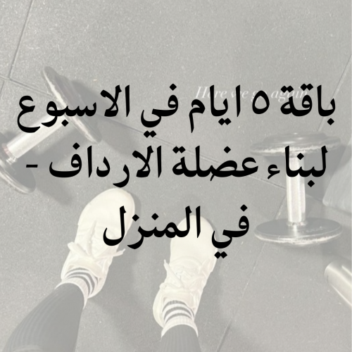 باقة بناء عضلة الارداف في المنزل