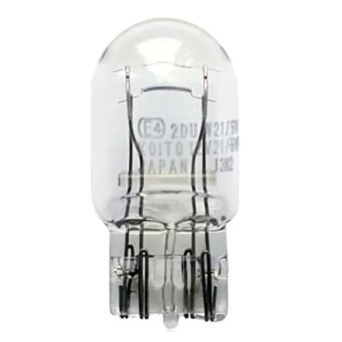 مصباح بديل  12 فولت 21 واط 5 واط ثنائي الأسلاك للفرامل والانعطاف لون شفاف من KOITO