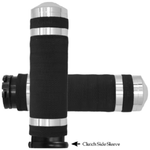 مقابض من Avon Grips لون كروم لدراجات هارلى  سوفتيل داينا سبورستر 1982- 2022