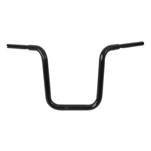 هاندل بار كروم اسود 14 انش رايزر 1.25 عرض 1.25 انش لدراجات هارلي سوفتيل داينا سبوستر