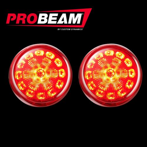 Custom Dynamics ProBEAM LED Rear Turn Signal Inserts For Harley 2002-2025