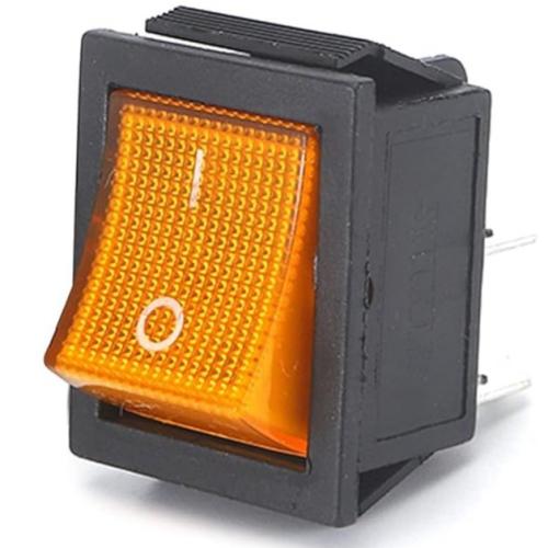 مفتاح طاقة 2 وضع 4 دبابيس مع ضوء 15A 250VAC / 20A 125VAC 32 * 25mm