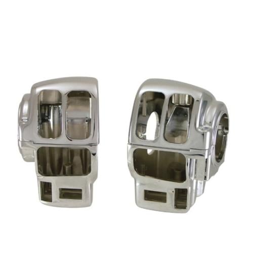 طقم غطاء سويتش كروم مع مثبت سرعه من MID USA  لدراجات هارلي تورينق 1996-2013