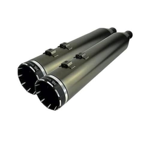 مفلر TRACER سموك كروم مطفي  HP-Plus من KHROME WERKS  مقاس 4.5 بوصة لدراجات هارلي تورينق 2017-2025