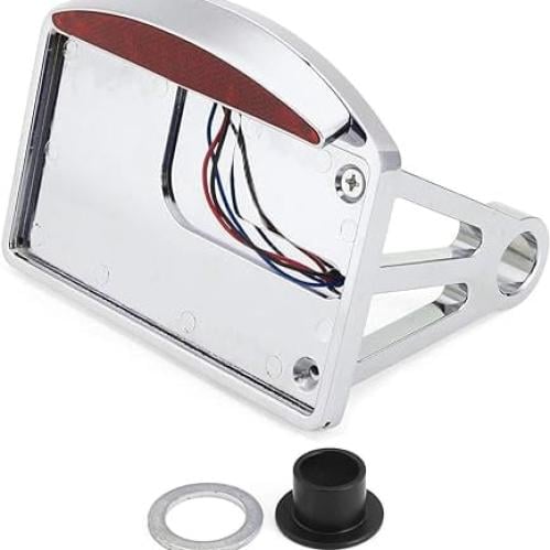 قاعدة لوحة جانبية مع اضائه ليد كروم اسود لدراجات هارلي سوفتيل سبوستر داينا