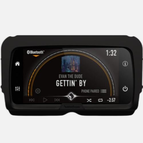 نظام صوتي مشغل الوسائط Rockford Fosgate مطابقه للمصنع لدراجات هارلي ديفيدسون تورينق 14-24 وايرلس ابل كار بلاي