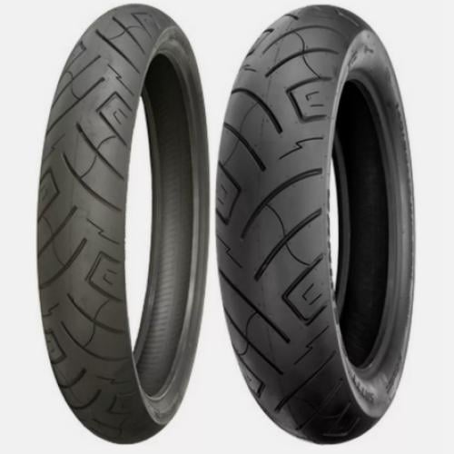 طقم شينكو بلاك وول 777 لدراجات هارلي سوفتيل تورينق  Front 130/60/23 Rear 180/65B16