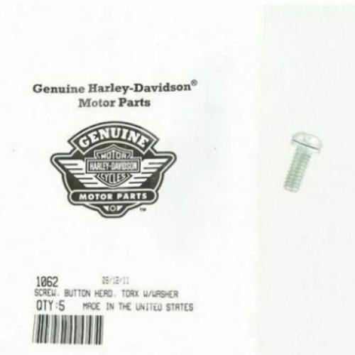 Harley Davidson SCREW, W/WASHER, BUTTON HEAD, TORX  Touring/Softail/Dyna 2007-2025