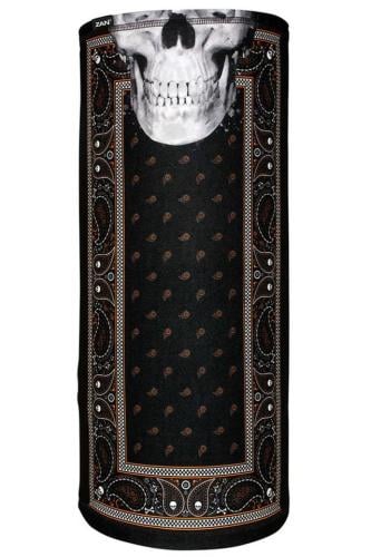 ZanHeadgear TL197 Motley Tube SportFlex Series Black & Orange Classic Bandana