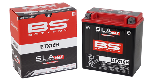 BTX16H 12V 16Ah Motorcycle Battery for BMW (2017–2024) & Kawasaki (1999–2020)