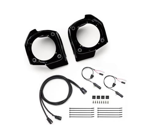 نظام صوت Harley-Davidson المدعوم بتقنية Rockford Fosgate - طقم تركيب الأجزاء السفلية للمقدمة الانسيابية (Fairing Lower) لدراجات هارلي 23 فما فوت