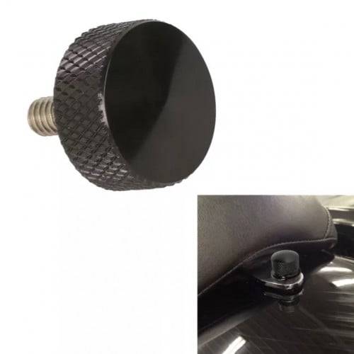 Black/Chrome 1/4-20 Thread Chrome Seat Bolt For Harley Dyna Super Glide Wide Glide FXDC FXDWG