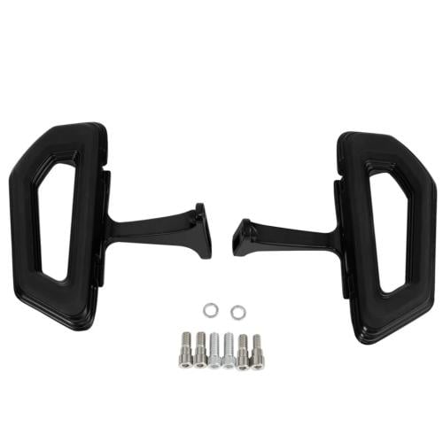 طقم مسند الاقدام لون BLACK-CHROME لدراجات هارلي تورينق  سوفتيل داينا 1986-2024