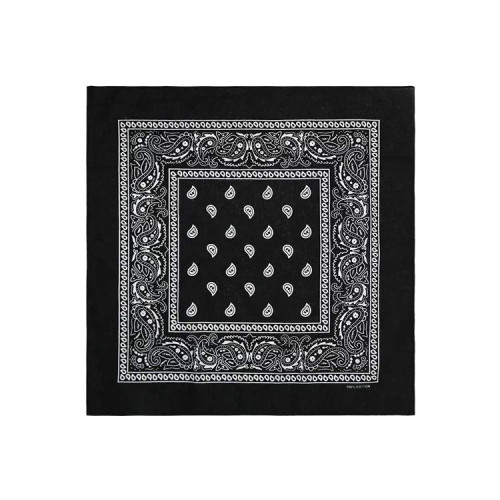 小物 SPECIAL 60S VINTAGE CROSS BANDANA BLACK ✨Special✨ Vintage☆Black☆Cross☆Bandana☆Very Rare☆Black☆