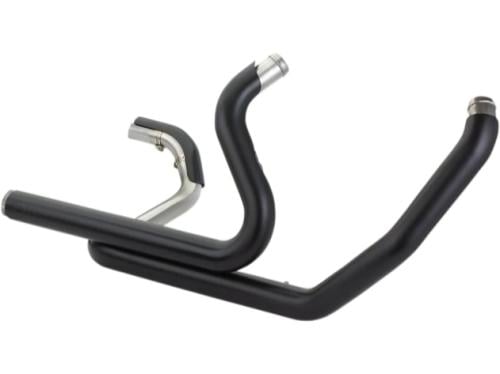 نظام أنابيب العادم المزدوج (Header System) من S&S Cycle لمحركات Milwaukee M8 - باللون الأسود لدراجات هارلي تورينق 2017-2025
