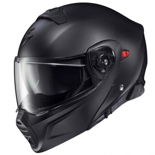 خوذة سكوربيون EXO-GT930 المتحولة مع نظام صوتي سكوربيون باللون الأسود غير اللامع